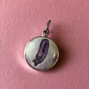Alex and Ani - Silver FEATHER charm💜 EUC